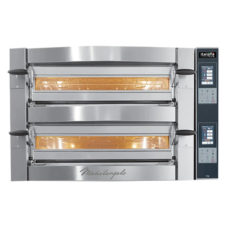 Italiana Food Tech ML635 Series Electric 28" x 42" Michelangelo Deck Pizza Oven - 208V, Single or Double Deck-Phoenix Food Equipment