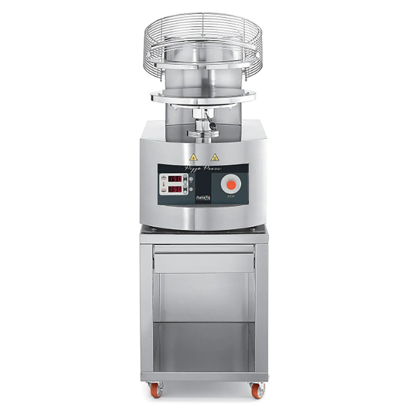 Italiana Food Tech PZP40 Pizza Dough Press - 208-240V, 6600W, Various Sizes-Phoenix Food Equipment