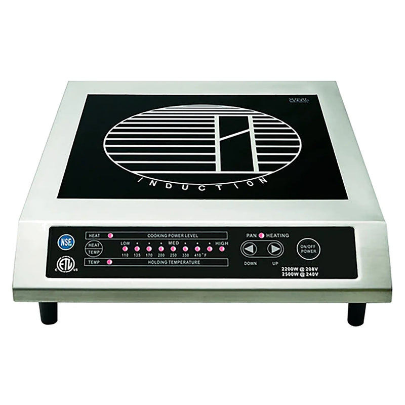Iwatani IWA-1800 1800W electric countertop induction cooker, black glass top with front control panel