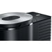 Jura Cool Control 1L milk cooler in black, close-up of the stainless steel lid and ribbed cooling fins