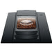 Jura E8 residential automatic coffee machine, top view of the aroma-preserving bean container filled with beans