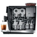 Jura GIGA 10 residential automatic coffee machine, side cutaway view showing the internal brewing components