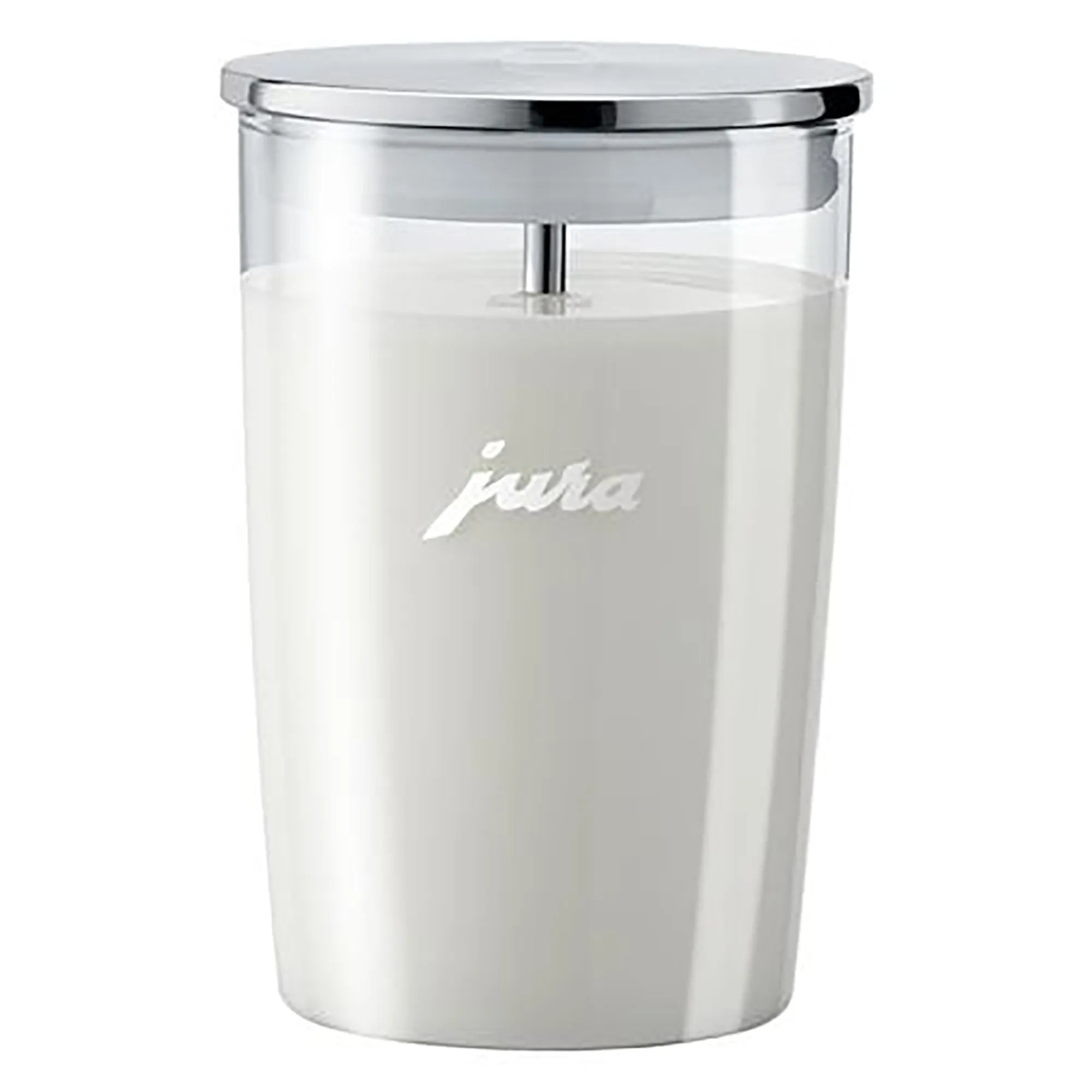 Jura Glass Milk Container for Automatic Coffee Machines - 16.7 Oz. Capacity-Phoenix Food Equipment