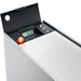 Jura Hot Cup Warmer, close-up of the top control panel with digital temperature display and red button