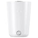 Jura Hot Cup Warmer S in white with chrome trim and power switch on the front, front view