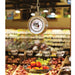 Kilotech KHS 1022 hanging grocery scale with fruit in the stainless basket, shown in a produce section