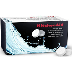 KitchenAid KESCT8 cleaning tablets for fully automatic espresso machines, retail box with white tablets