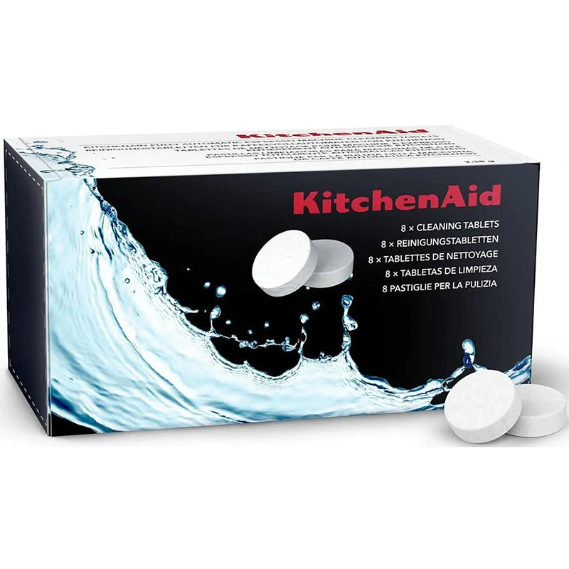 KitchenAid KESCT8 cleaning tablets for fully automatic espresso machines, retail box with white tablets