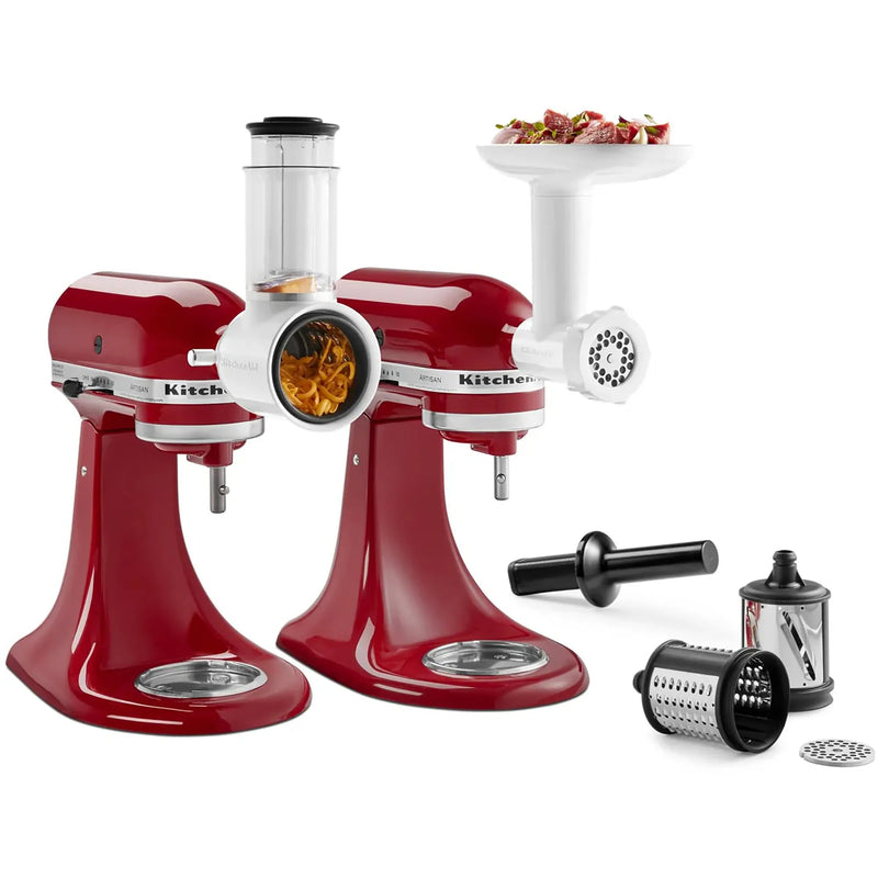 KitchenAid KSM2VSGA KitchenAid Food Grinder + Fresh Prep Slicer/Shredder Attachment Bundle-Phoenix Food Equipment