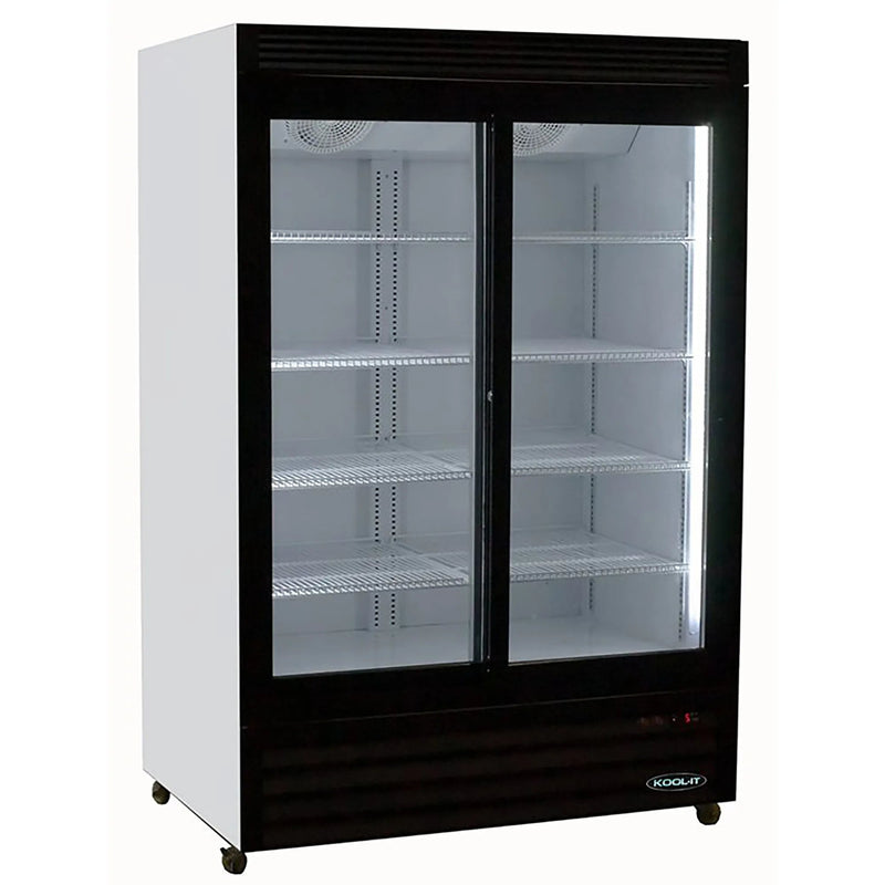 Kool-It KSM-40 Double Sliding Door 48" Wide Display Refrigerator-Phoenix Food Equipment
