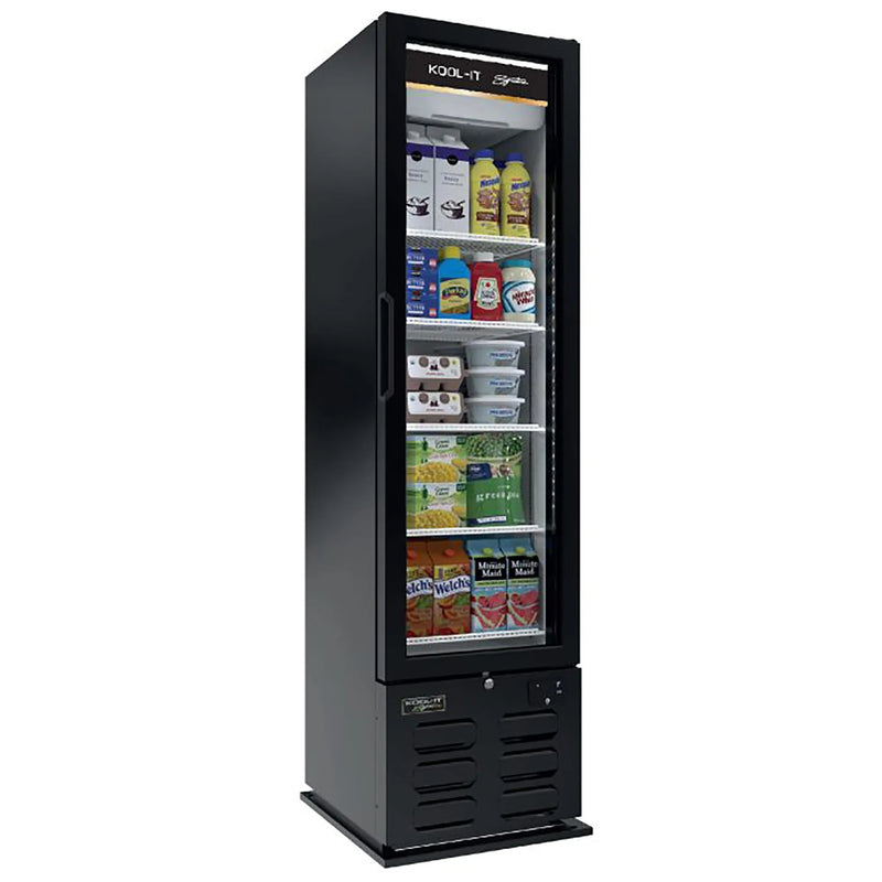 Kool-It LX-10RB Slim Single Door 20" Wide Display Refrigerator-Phoenix Food Equipment