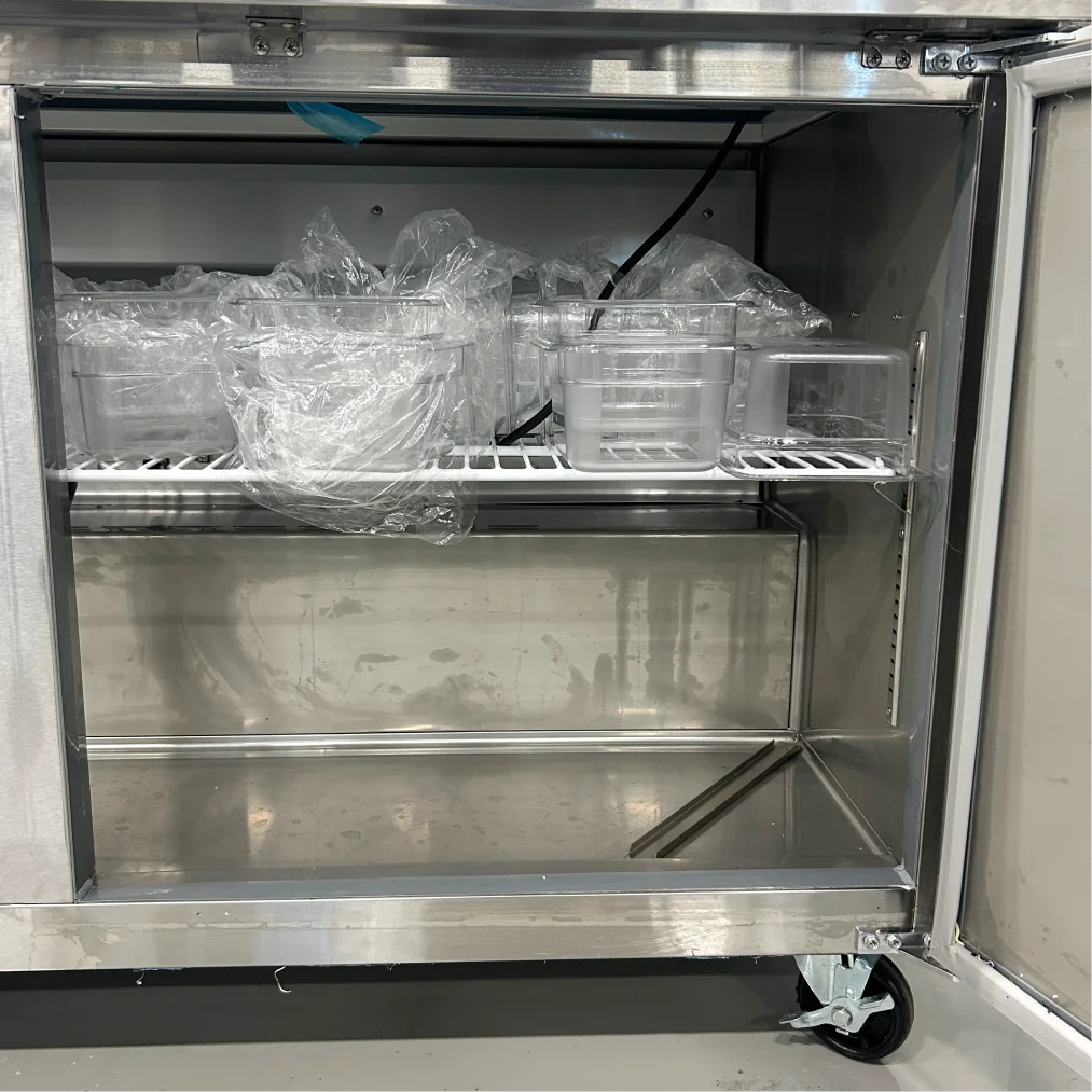 **OPEN BOX** Nordic Air SPT-60-16 Double Door 60" Refrigerated Sandwich Prep Table