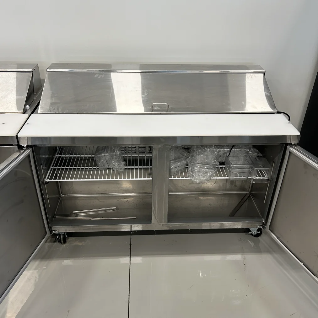 **OPEN BOX** Nordic Air SPT-60-16 Double Door 60" Refrigerated Sandwich Prep Table