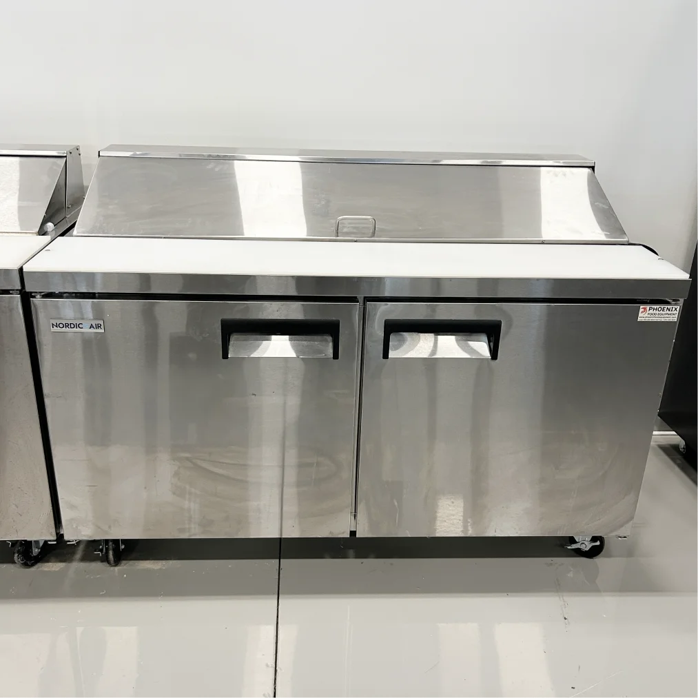 **OPEN BOX** Nordic Air SPT-60-16 Double Door 60" Refrigerated Sandwich Prep Table