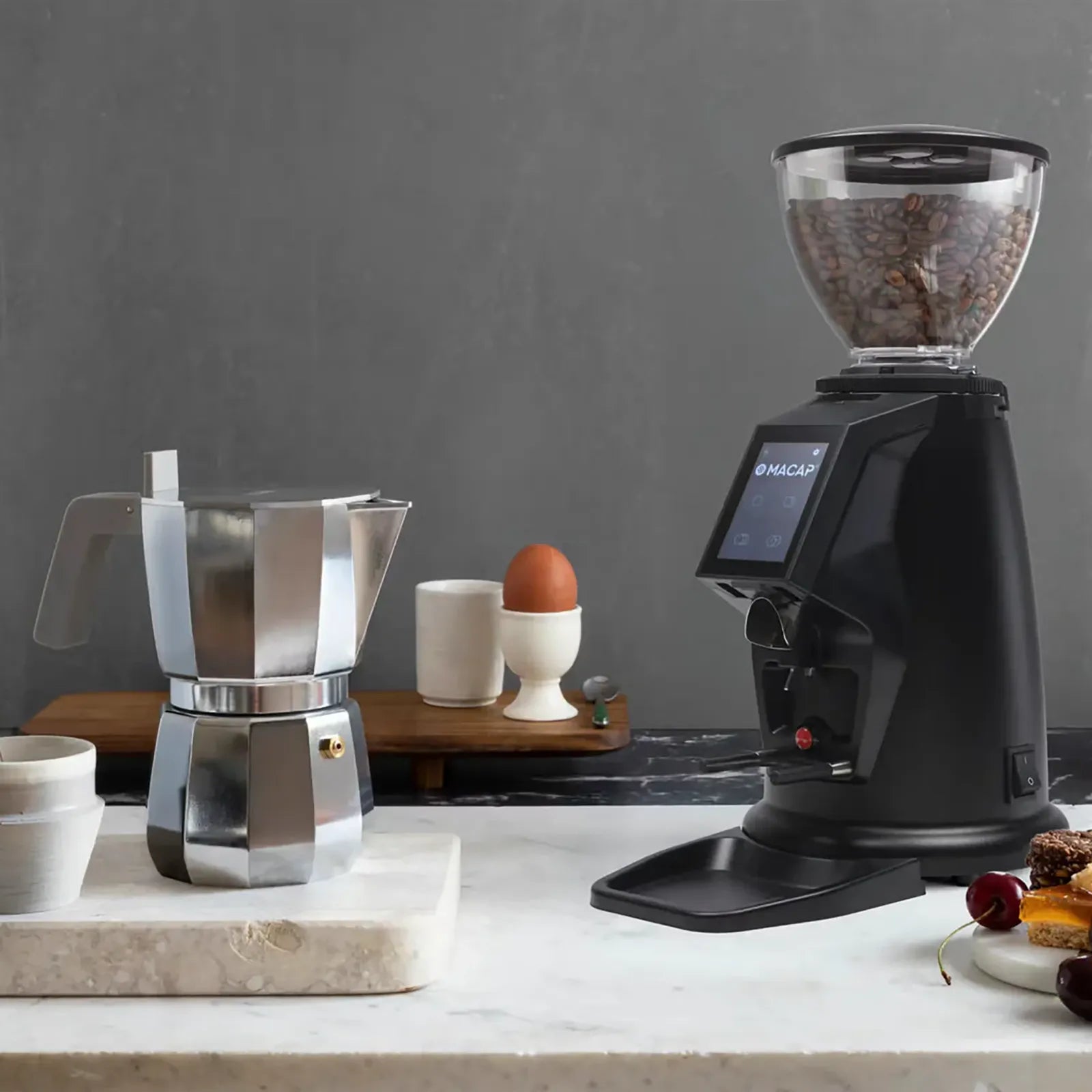 MACAP MI20 Touch Pro Instant Coffee Grinder - 500g Hopper Capacity-Phoenix Food Equipment