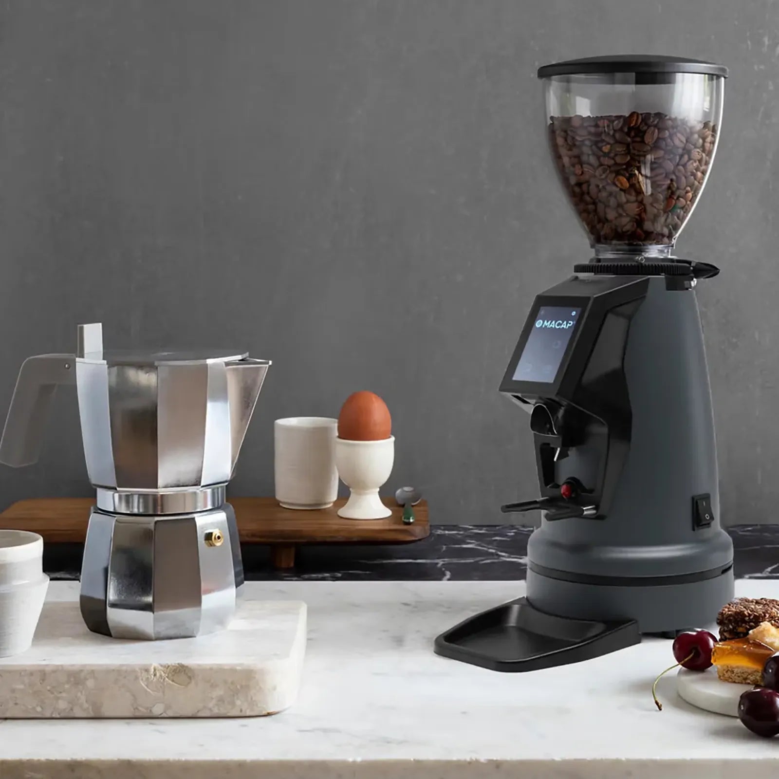MACAP MI40 Touch Pro Instant Coffee Grinder - 1.2kg Hopper Capacity-Phoenix Food Equipment