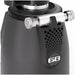MACAP SUPRA 68 G Series coffee grinder, close-up of the chrome portafilter fork and perforated 68 badge panel