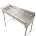 Marsili & Son SBBQ-L large spiedini BBQ grill in stainless steel, lid removed to show the skewer rack, angled