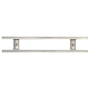 Mercer Culinary 12-inch stainless steel magnetic bar knife holder with twin rails and wall mounting brackets