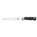 Mercer Culinary Genesis 8-inch bread knife with wavy serrated stainless steel blade and black non-slip handle