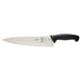 Mercer Culinary Millennia 10-inch chef's knife with stainless steel blade and black textured ergonomic handle