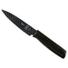 Mercer Culinary 4-inch paring knife with black patterned non-stick coated blade and matching black handle