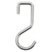 Mercer Culinary stainless steel S hook for magnetic bars, set of 6, shown as a single polished steel hook