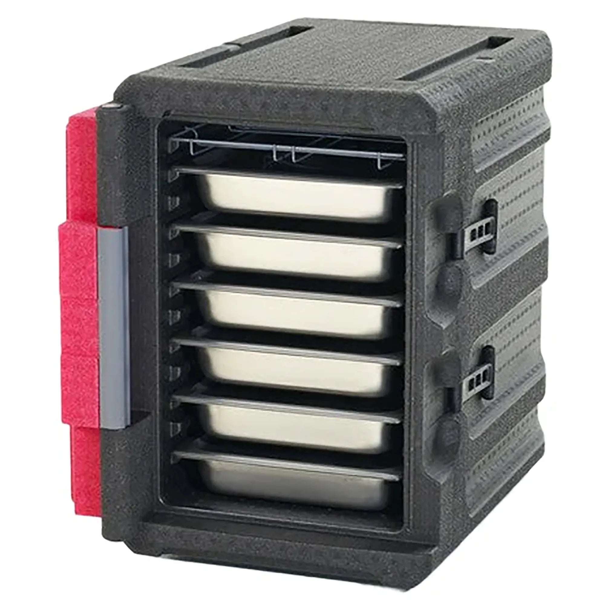 Metro ML400-RED Full-Size Front Loaded Insulated Food Carrier - 56.8L Capacity-Phoenix Food Equipment