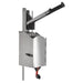 Nemco 10975 high volume dispenser and bottle filler, wall mounted stainless steel with long lever handle, side view