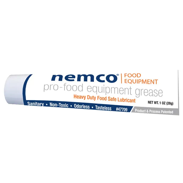Nemco 47709 food safe grease gel, 1 oz white tube of pro-food equipment grease lubricant with orange label