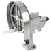 Nemco 55200AN series Easy Slicer slicer/shredder, cast aluminum blade housing and crank handle, rear view