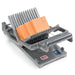 Nemco 55300A series Easy Cheeser, aluminum cheese cutter with wire blades slicing an orange cheese block