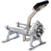 Nemco 55450 series Easy Fry Cutter, cast aluminum table model with black lever handle, angled right view