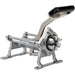 Nemco 55450 series Easy Fry Cutter, aluminum table-top model with push block and blade, side view