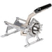 Nemco 55450 series Easy Fry Cutter, aluminum horizontal fry cutter with long lever, angled left view