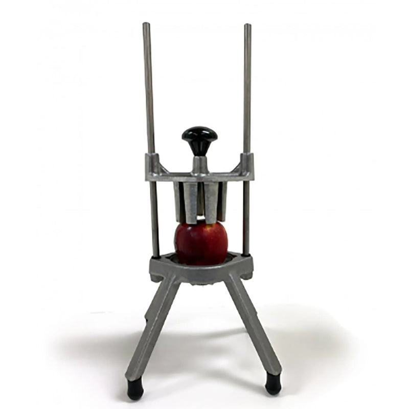 Nemco 55550-8C Easy Apple Corer, 8 section aluminum corer and wedger with a red apple on the blade