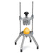 Nemco 55550 series Easy Wedger, aluminum frame with a lemon on the wedging blade and black knob handle