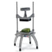 Nemco 56500 series Easy Chopper 2 vegetable chopper with a green pepper on the blade, aluminum frame