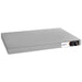 Nemco 6301 series countertop heated shelf, larger stainless steel size with dial control, angled front view