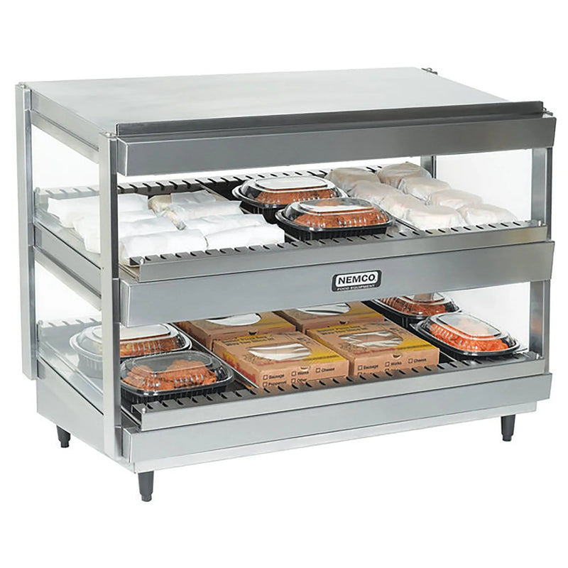 Nemco 6480 Series Heated Pass Through Station, Slanted Shelves - Various Configurations-Phoenix Food Equipment