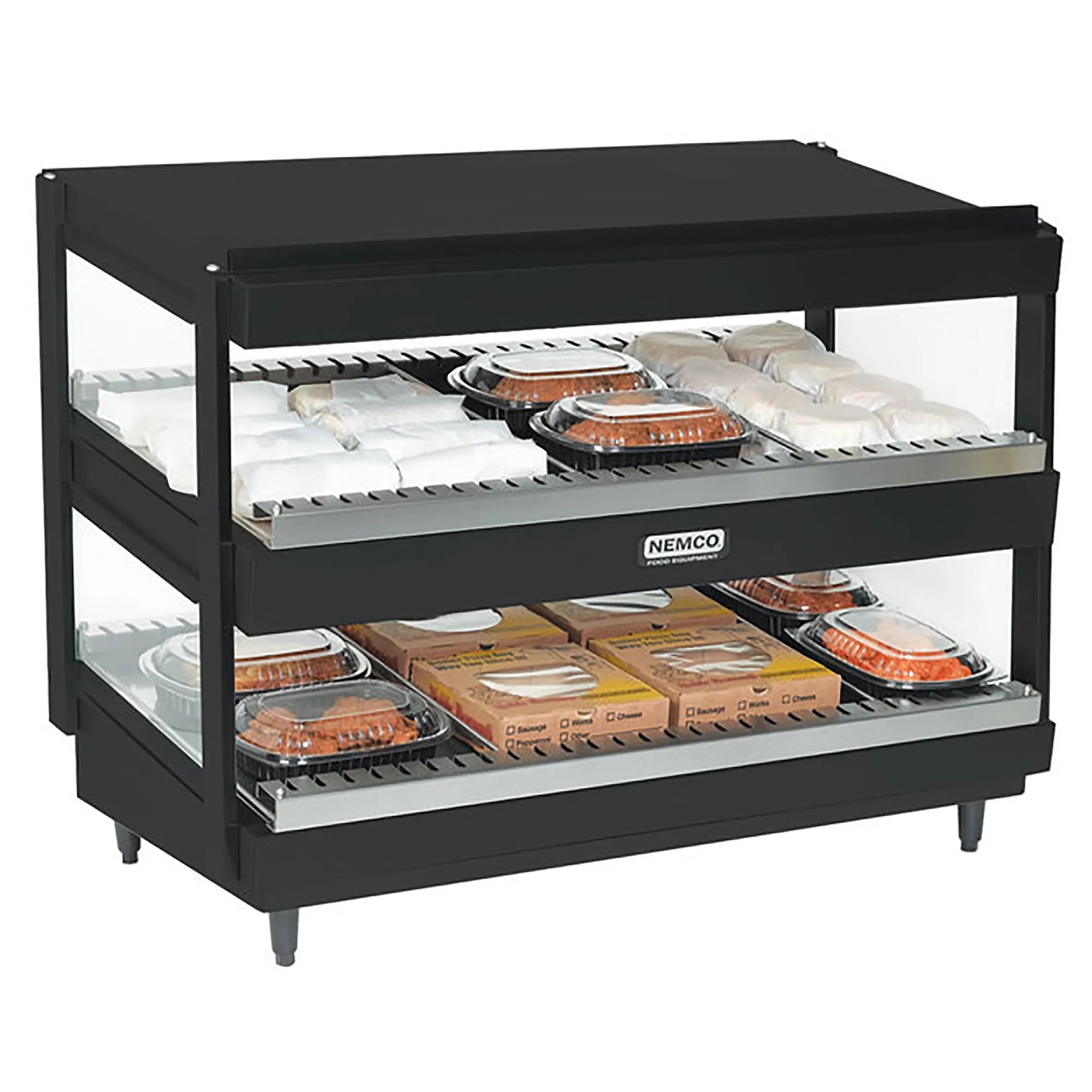 Nemco 6480 Series Heated Pass Through Station, Slanted Shelves - Various Configurations-Phoenix Food Equipment
