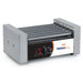 Nemco 8010 series hot dog roller grill, 6 chrome rollers in stainless steel housing with dual controls