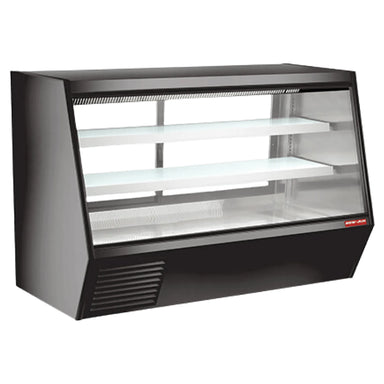 New Air NDDC-84-GC Curved Glass 84" Refrigerated Deli Case-Phoenix Food Equipment