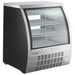Nordic Air DDC-36 36-inch curved glass refrigerated deli case with stainless steel exterior, angled view