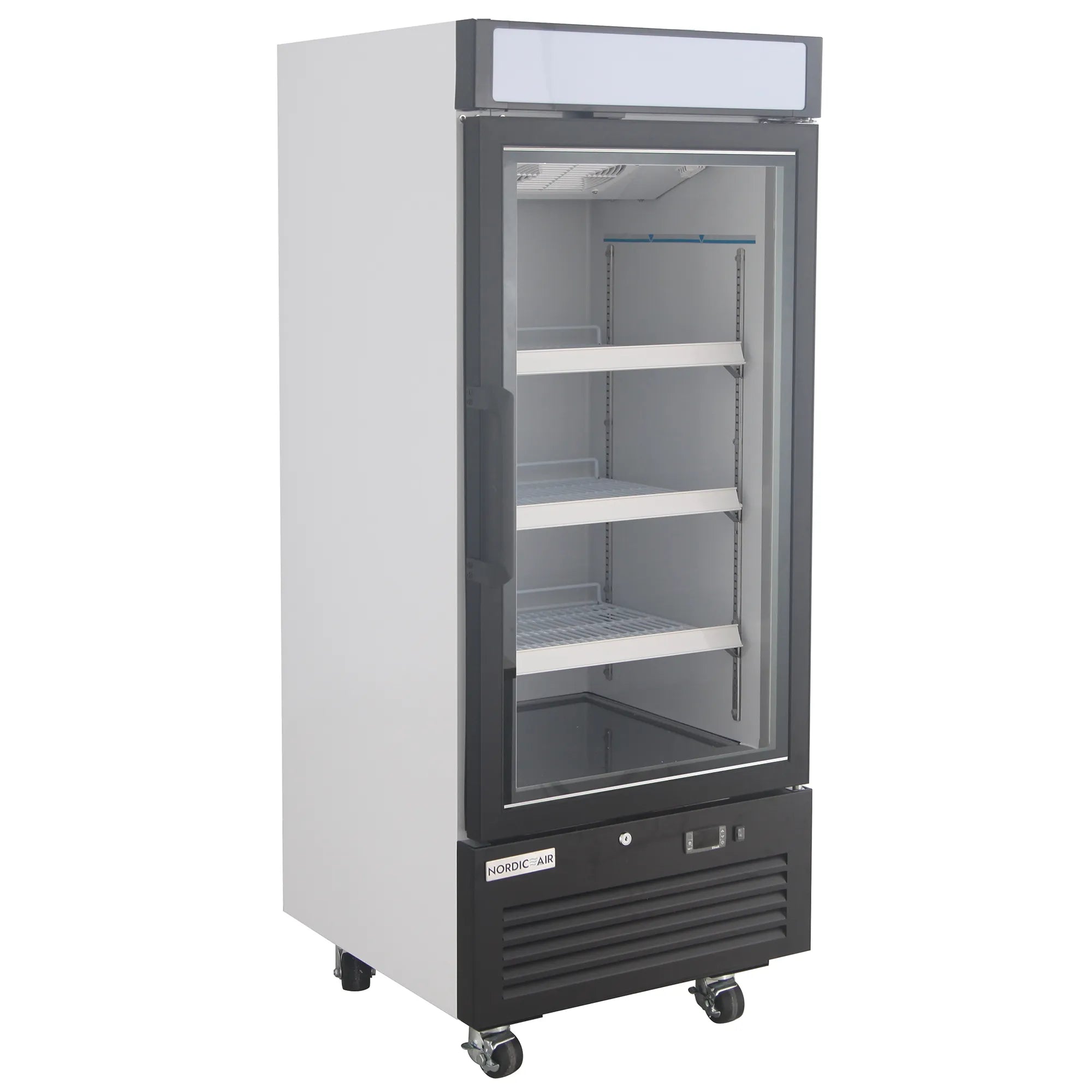 Nordic Air GFM-12C Single Swing Glass Door 25" Wide Display Freezer-Phoenix Food Equipment