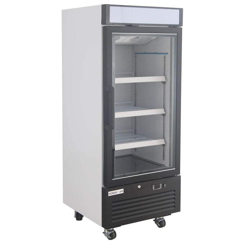 Nordic Air GFM-12C Single Swing Glass Door 25" Wide Display Freezer-Phoenix Food Equipment