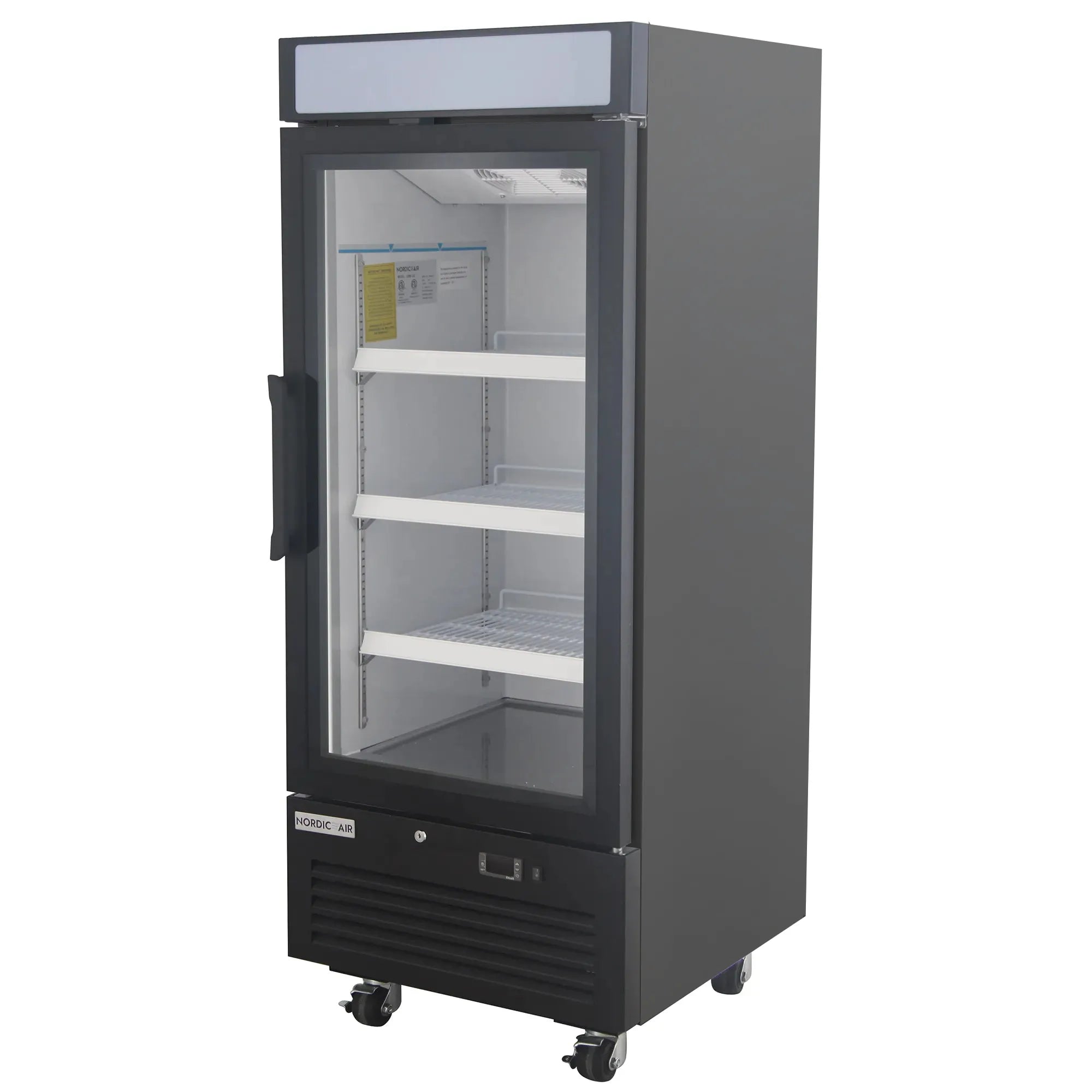 Nordic Air GFM-12C Single Swing Glass Door 25" Wide Display Freezer-Phoenix Food Equipment