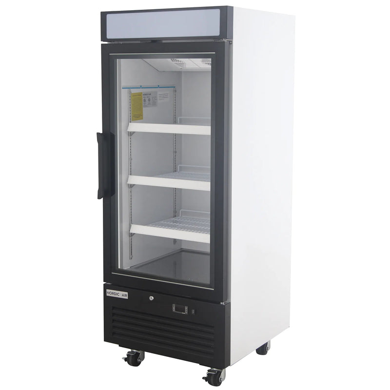 Nordic Air GFM-12C Single Swing Glass Door 25" Wide Display Freezer-Phoenix Food Equipment