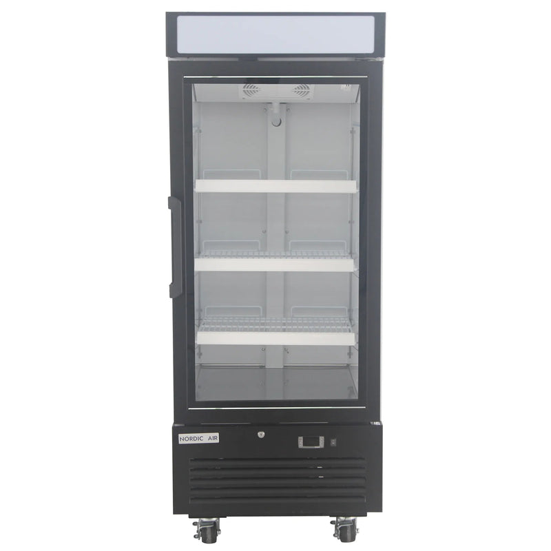 Nordic Air GFM-12C Single Swing Glass Door 25" Wide Display Freezer-Phoenix Food Equipment