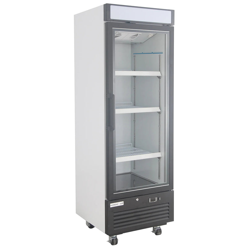 Nordic Air GFM-15C Single Swing Glass Door 25" Wide Display Freezer-Phoenix Food Equipment